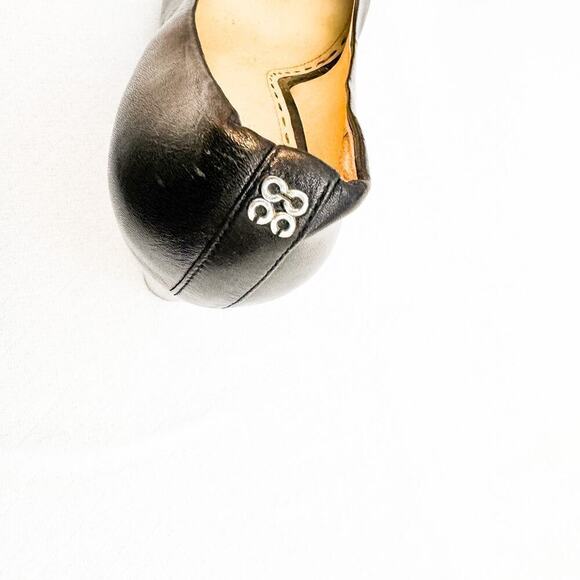 Coach Leather Black Platform Block Heel Round Toe Pumps Size 10 - Picture 5 of 6